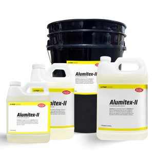 Group of Alumitex-II products in quart, half gallon, gallon and 5 gallon pail sizes